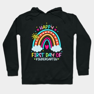 First Day of Kindergarten Rainbow Back To School Hoodie